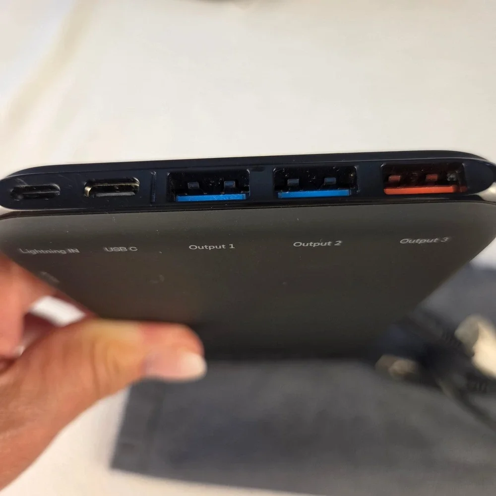 Charmast 26800mAh Portable Charger Power Bank W2002C USB-C 3 Outputs Black